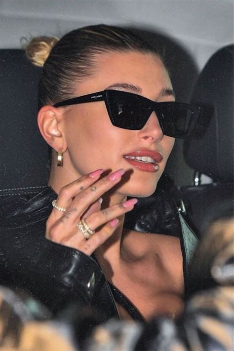 hailey baldwin ysl sunglasses